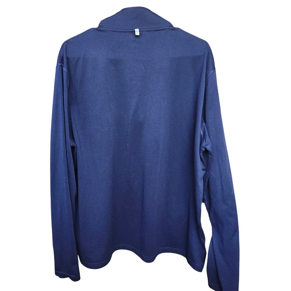 Polo Sport Ralph Lauren Mens XL Navy‎ Blue Performance Quarter Zip Pullover Golf